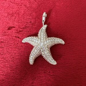 Thomas Sabo sparkling 925 Sterling Silver Starfish Charm Pendant – Pavé CZ